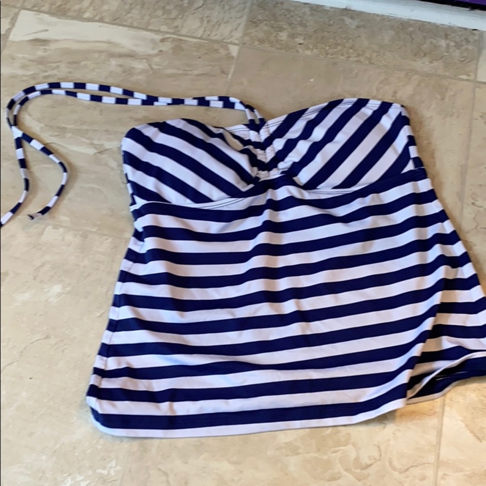Bandeau style bathing suit tank